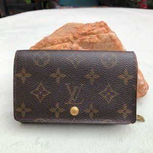 Louis Vuitton Monogram Porte Monnaie Billets Tresor Bifold Wallet AUTHENTIC